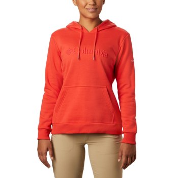 Columbia Hoodie Dames, Logo Rood, 49ABKNUYT